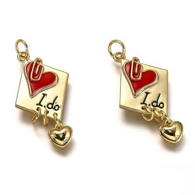 Brass Enamel Pendants