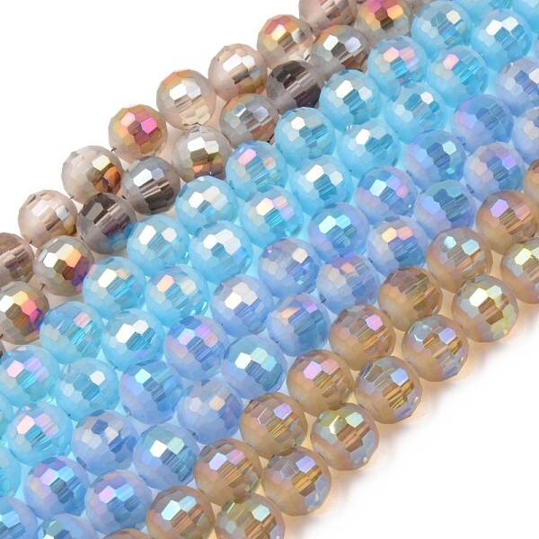 Electroplate Glass Beads Strands