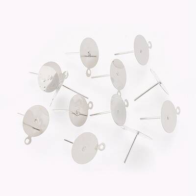 Iron Stud Earring Findings