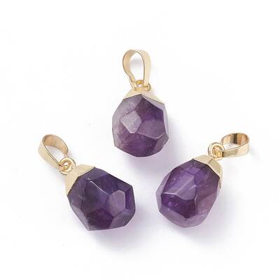 Natural Amethyst Pendants