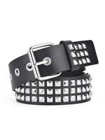 Punk Style Studded Decor Pu Leather Belt, Fashion Belt for Party, Daily Clothing Decor, Trendy All-match & Exquisite Buckles ...