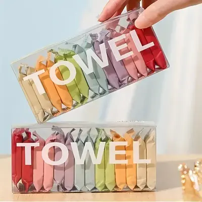 Portable Compressed Disposable Towel, 14pcs/set Thickened Compression Soft Comfortable Face Towel, Travel & Home Supplies