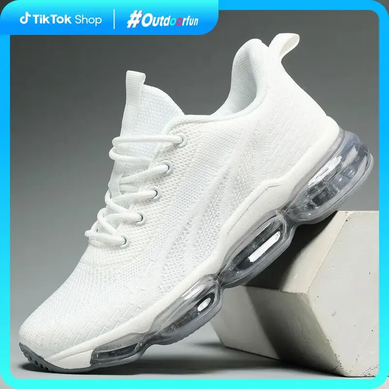 Women's Sporty Solid RoundToe Laces Trainers,Sporty Lightweight Breathable Running Shoes For Exercise & Daily Wear,Sporty Sho...