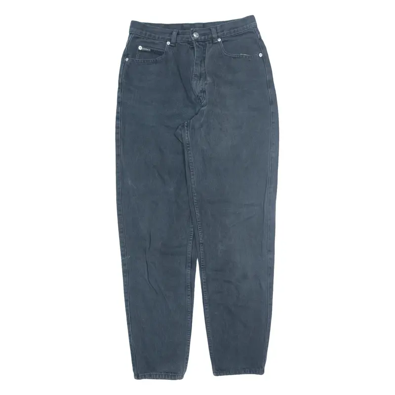 TEDDY'S Wash Em' Warm Womens Jeans Black Relaxed Tapered W28 L29