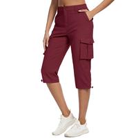Cavva Women's Cargo Capris Lightweight Hiking Capri Pants with Pockets Water Resistant Stretch Golf Travel Outdoor #fathersda...