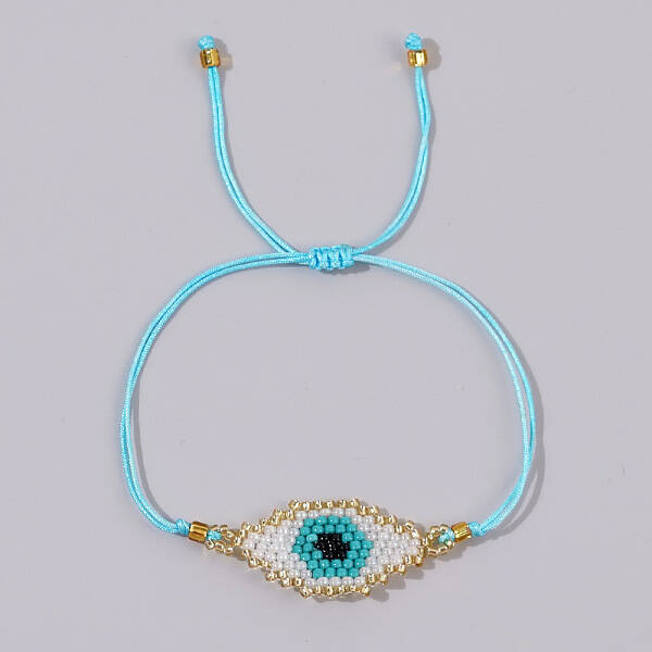 Bohemian Style Handmade Beaded Evil Eye Bracelet for Couples and Friends