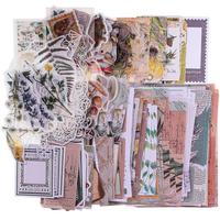 260Pcs Vintage Scrapbooking Stickers and Paper, Craft Supplies, Nature Paper Stickers Retro Decorative Decals for Art Journal...