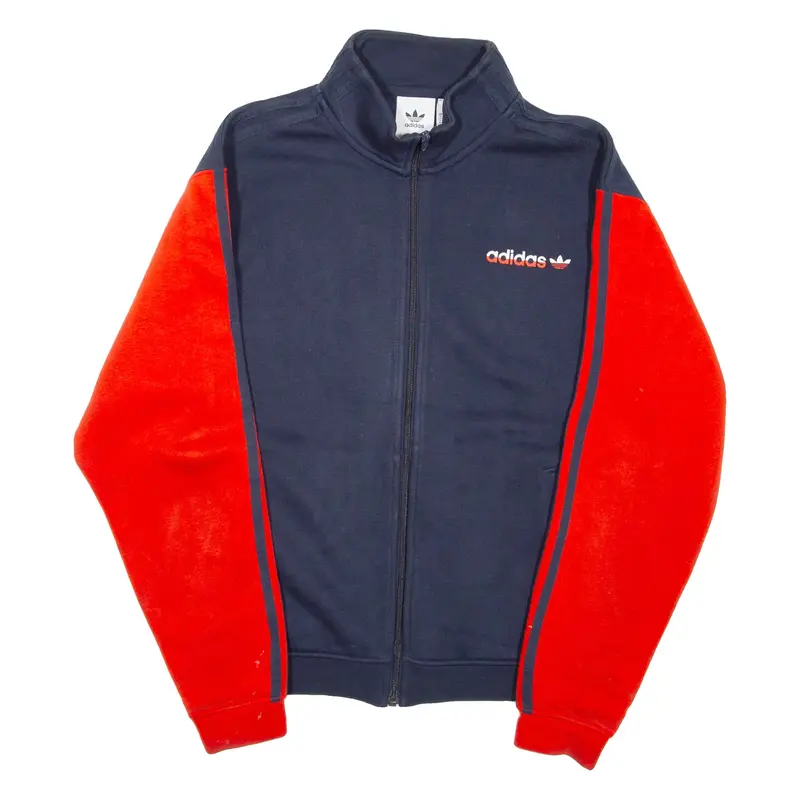 ADIDAS Mens Track Jacket Blue Colourblock S