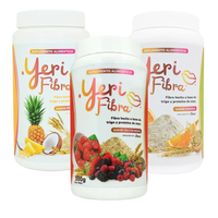 Viral Fibra on TikTok - Yeri Fibra Piña Colada | Frutos Rojos | Orange Flavors -  Fiber Supplement, Wheat and Soy Protein, 3...