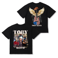 Toby Keith 2 side T-Shirt, Homage Retro 90s Graphic, Ideal Gift for Music Enthusiasts, Fashion Cotton, Full Colors, Full Size...