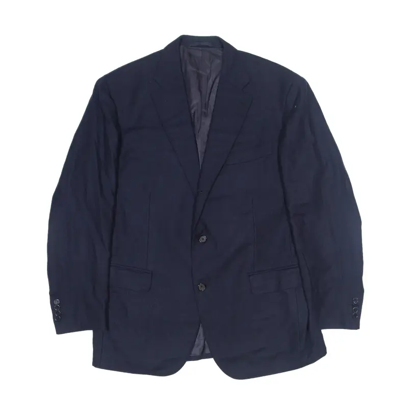 BOGGI Blazer Jacket Blue Cashmere 90s Mens L