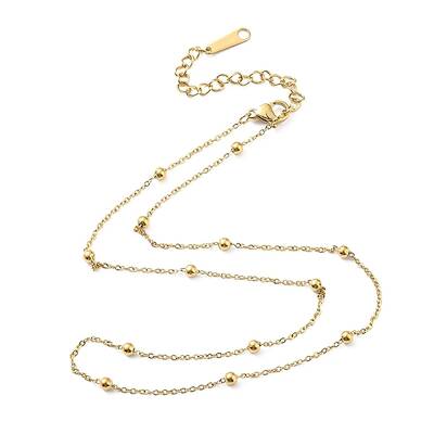 304 Stainless Steel Satellite Chain Necklace for Women
