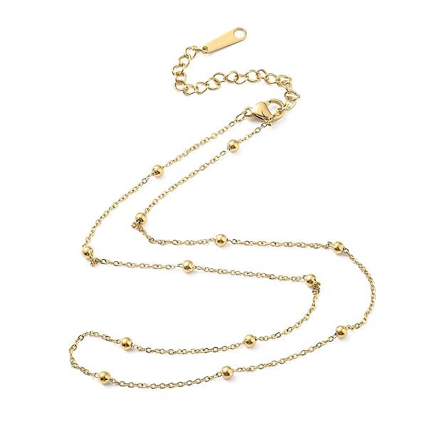 304 Stainless Steel Satellite Chain Necklace for Women