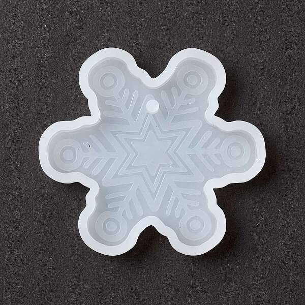 Christmas Theme DIY Snowflake Pendant Silicone Molds