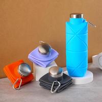 Portable Silicone Tumbler. Portable Silicone Water Bottle.  Lightweight Cup for Outdoor Camping Hiking, Foldable Leak Proof S...