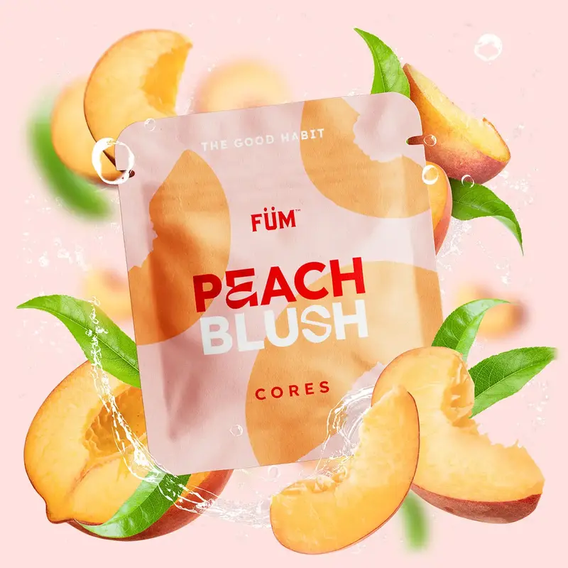 FÜM Peach Blush Cores – 3 Pack (Juicy, Tangy, Refreshing)