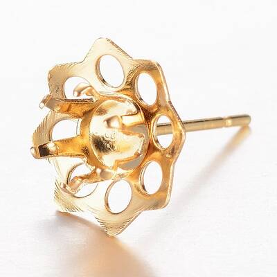 201 Stainless Steel Stud Earring Settings