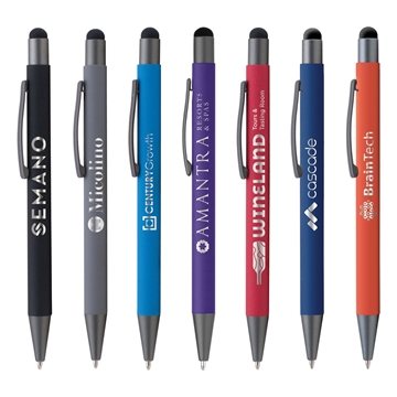 100 Promotional Bowie Softy with Stylus - Laser - Rubberized & ...