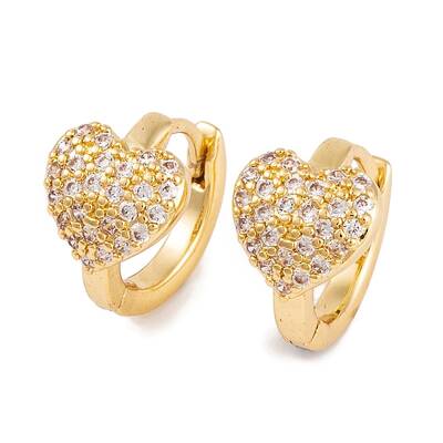 Rack Plating Brass Cubic Zirconia  Earrings