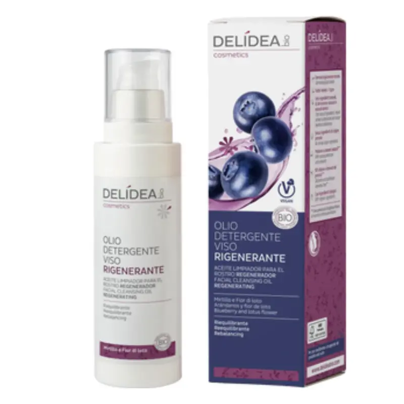 Delidea Regenerating Cleansing Facial Oil Blueberry & Lotus Flowers 150 ml