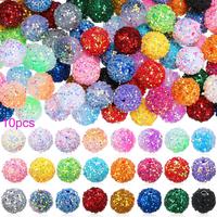 16mm Crystal Beads Glitter Beads for Making Jewelry, 10pcs DIY Handmade Bead Bracelet Pendant Pen Key Chain, Special Decora...