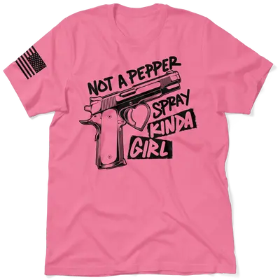 Pepper Spray Kind Of Girl - Safety Yellow T-Shirt