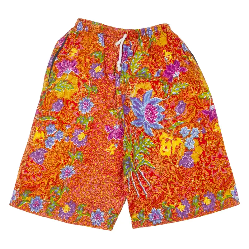 PLEUMJIT Womens Casual Shorts Red Floral XXS W20