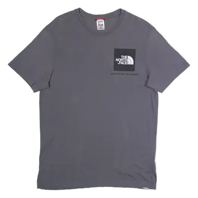 THE NORTH FACE Mens T-Shirt Grey Crew Neck M