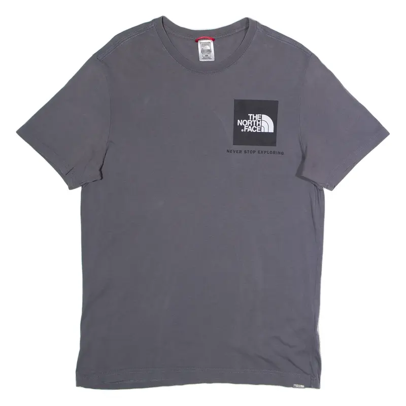 THE NORTH FACE Mens T-Shirt Grey Crew Neck M