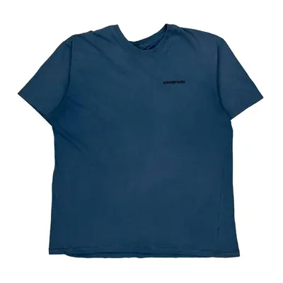 Patagonia Graphic T-Shirt - Medium Blue Cotton
