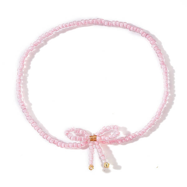 Bowknot Glass Seed Beaded Stretch Bracelets for Women