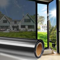 Black Window Film Privacy One Way Tint for Home Heat Blocking (17.5X78.7)