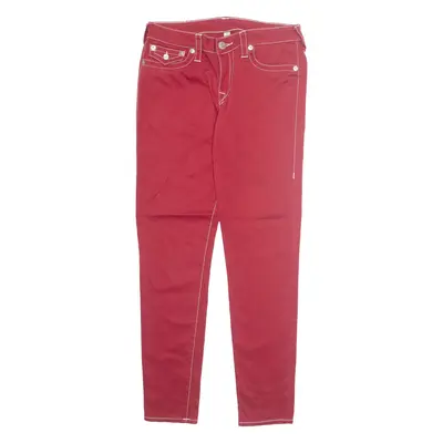 TRUE RELIGION Womens Trousers Red Regular Tapered W30 L29