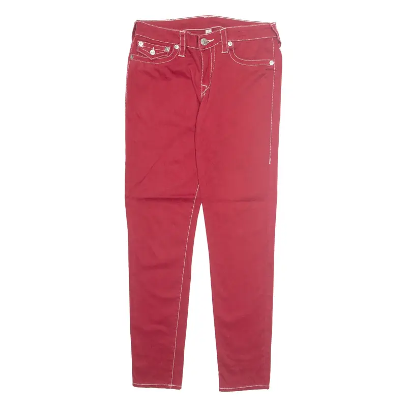 TRUE RELIGION Womens Trousers Red Regular Tapered W30 L29
