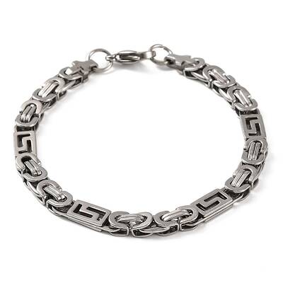 Tarnish Resistant 201 Stainless Steel Byzantine Chain Bracelets