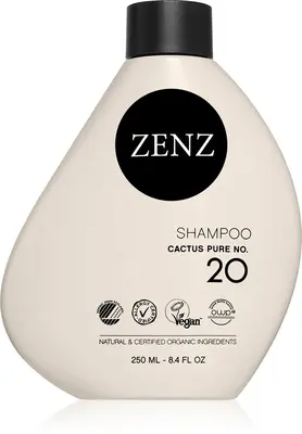 ZENZ Organic Cactus Pure No. 20 Moisturizing Shampoo Suitable for Allergy Sufferers 250 ml