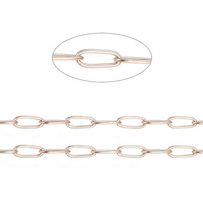 Ion Plating(IP) 304 Stainless Steel Paperclip Chains