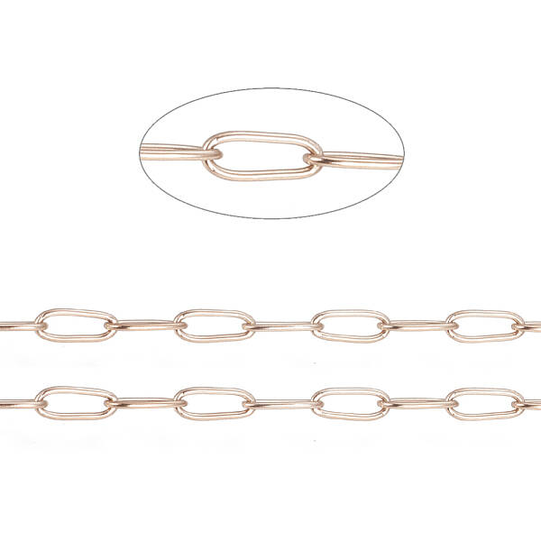 Ion Plating(IP) 304 Stainless Steel Paperclip Chains