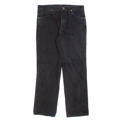 WRANGLER Mens Jeans Black Regular Straight W32 L30