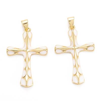 Brass Enamel Pendants