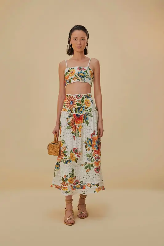 Skirt Delicate Garden 318082 Delicate-Garden-Whit | Color: DELICATE GARDEN WHIT | Size: L