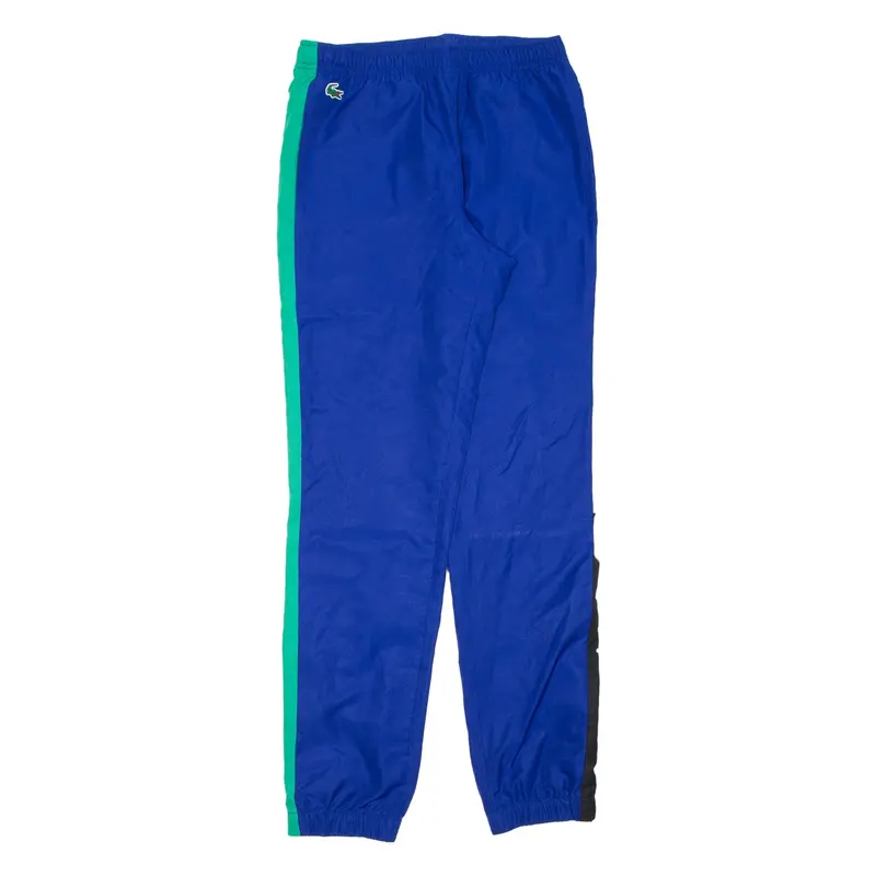 LACOSTE Mens Track Pants Blue Tapered XS W28 L31