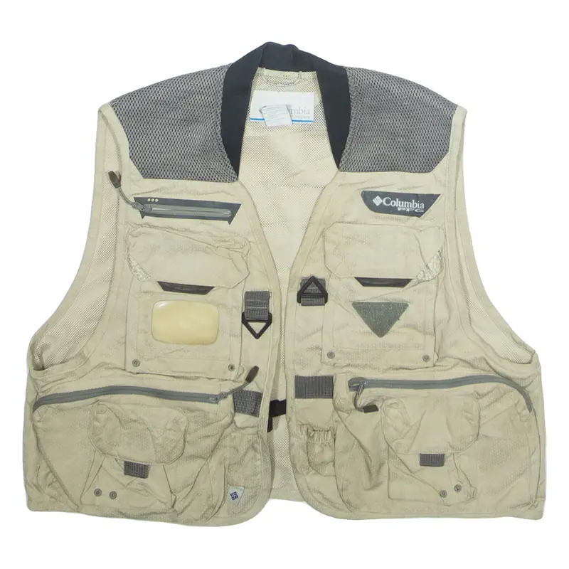 COLUMBIA Mens Gilet Beige M