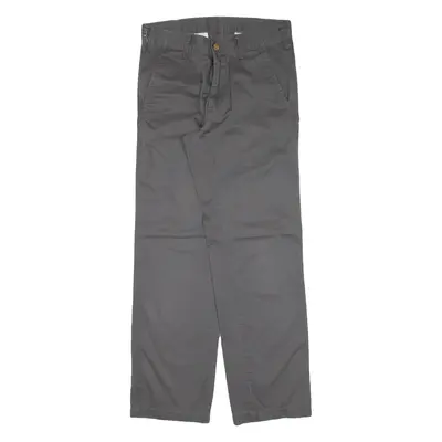 CARHARTT Mens Trousers Grey Regular Straight W30 L30