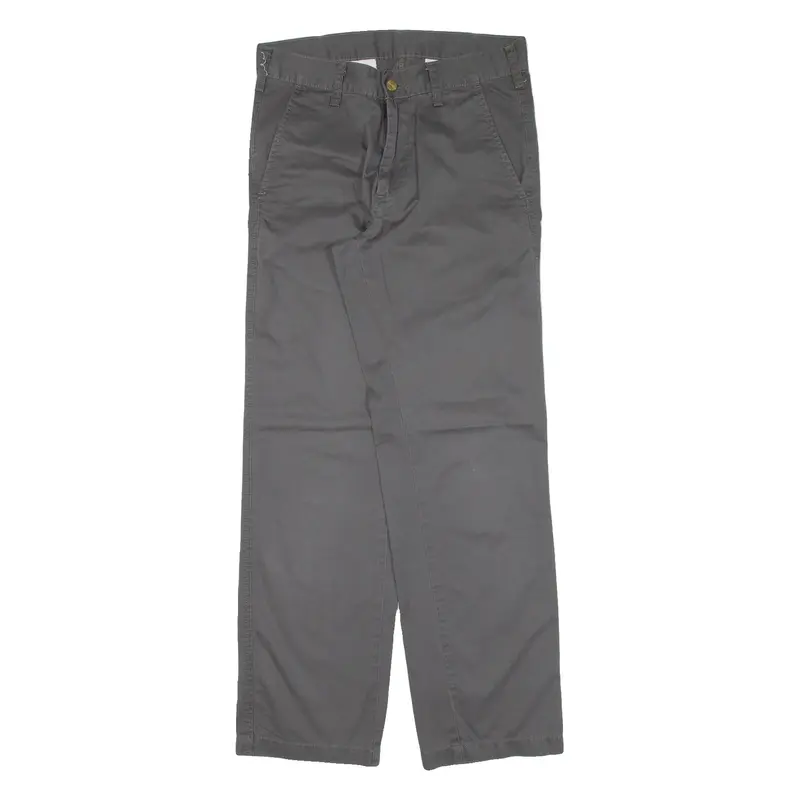 CARHARTT Mens Trousers Grey Regular Straight W30 L30