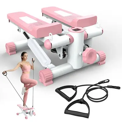 [SAYGOGO] 330LBS Mini Steppers with Resistance for Exercise, Stair Steppers for Exercise at Home, Step Fitness Band , Home Of...