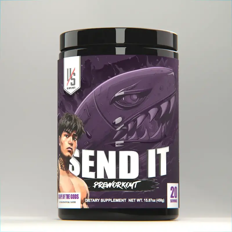 UXO Supplements: SEND IT v2 (Loaded Daily Driver Preworkout: Pump, Endurance, Focus, Clean Long-lasting Energy) Fitness Muscl...