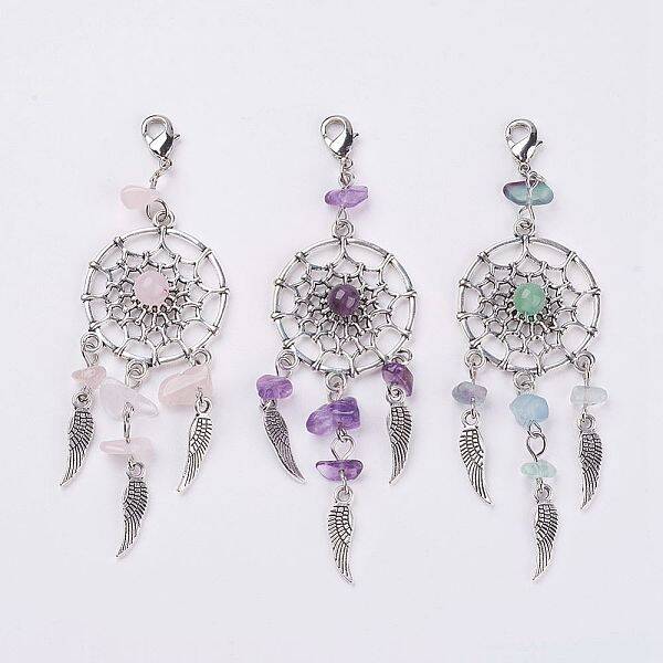 Natural Chip Gemstone Pendant Decorations
