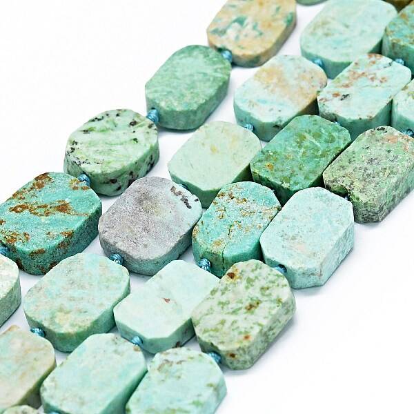 Natural Peruvian Turquoise(Jasper) Beads Strands