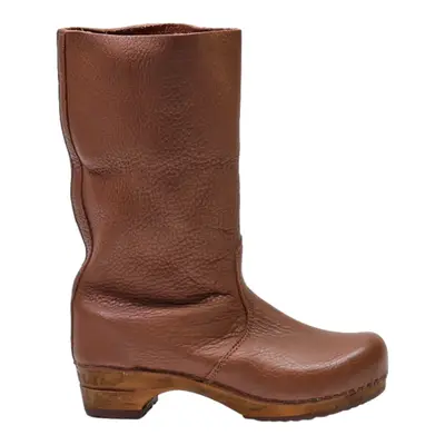SANITA High Boots Brown Leather Womens UK 6